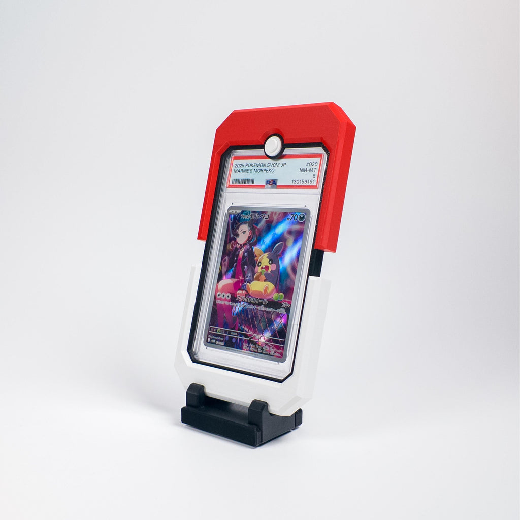 Pal Vault PSA Slab Red Trading Card Case, Side Card Holder